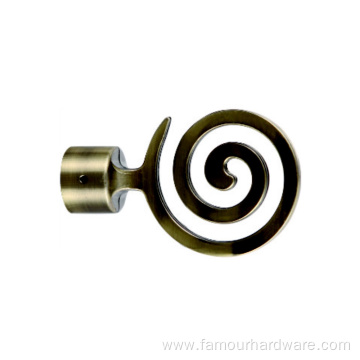 Swirl Graphic Hardware Curtain Rod Outlet